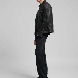 REPLAY JACKET ΔΕΡΜΑΤΙΝΟ ΑΝΔΡΙΚΟ ΜΑΥΡΟ M8497.000.85462.010 REGULAR FIT