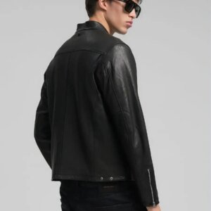REPLAY JACKET ΔΕΡΜΑΤΙΝΟ ΑΝΔΡΙΚΟ ΜΑΥΡΟ M8497.000.85462.010 REGULAR FIT