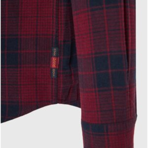 FUNKY BUDDHA ΠΟΥΚΑΜΙΣΟ ΑΝΔΡΙΚΟ ΚΑΡΩ ΚΟΚΚΙΝΟ FBM012-018-05 REGULAR FIT