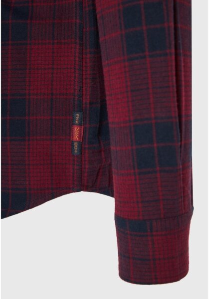 FUNKY BUDDHA ΠΟΥΚΑΜΙΣΟ ΑΝΔΡΙΚΟ ΚΑΡΩ ΚΟΚΚΙΝΟ FBM012-018-05 REGULAR FIT