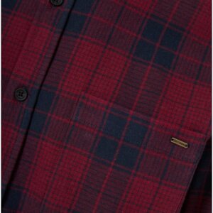 FUNKY BUDDHA ΠΟΥΚΑΜΙΣΟ ΑΝΔΡΙΚΟ ΚΑΡΩ ΚΟΚΚΙΝΟ FBM012-018-05 REGULAR FIT