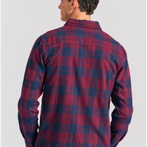 FUNKY BUDDHA ΠΟΥΚΑΜΙΣΟ ΑΝΔΡΙΚΟ ΚΑΡΩ ΚΟΚΚΙΝΟ FBM012-018-05 REGULAR FIT