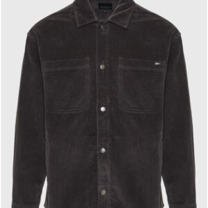 FUNKY BUDDHA ΠΟΥΚΑΜΙΣΟ-OVERSHIRT ΚΟΤΛΕ ΑΝΘΡΑΚΙ FBM012-056-05 REGULAR FIT