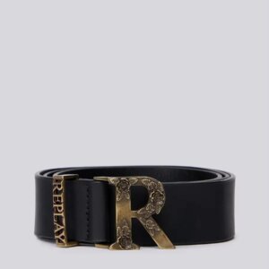 REPLAY ΖΩΝΗ ΓΥΝΑΙΚΕΙΑ ΔΕΡΜΑ ΜΑΥΡΗ AW2608.000.A0500C.0099
