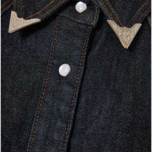 FUNKY BUDDHA ΠΟΥΚΑΜΙΣΟ DENIM ΓΥΝΑΙΚΕΙΟ ΜΠΛΕ ΣΚΟΥΡΟ FBL012-164-05 REGULAR FIT