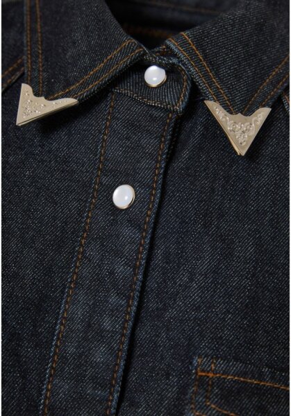 FUNKY BUDDHA ΠΟΥΚΑΜΙΣΟ DENIM ΓΥΝΑΙΚΕΙΟ ΜΠΛΕ ΣΚΟΥΡΟ FBL012-164-05 REGULAR FIT