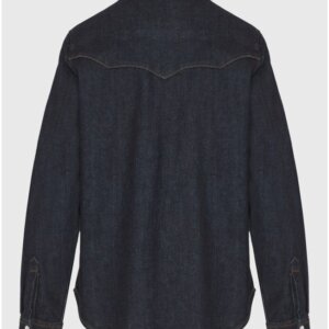 FUNKY BUDDHA ΠΟΥΚΑΜΙΣΟ DENIM ΓΥΝΑΙΚΕΙΟ ΜΠΛΕ ΣΚΟΥΡΟ FBL012-164-05 REGULAR FIT
