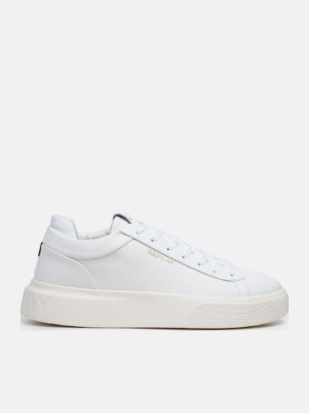 REPLAY ΠΑΠΟΥΤΣΙ SNEAKER ΑΝΔΡΙΚΟ ΛΕΥΚΟ NOTTING DOUBLE GMZ70.000.C0001L-0061