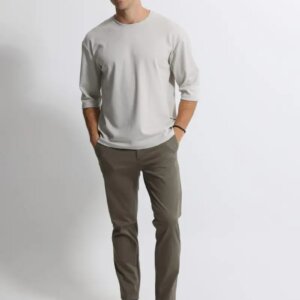 TRESOR T-SHIRT ΜΑΝΙΚΙ 3/4 ΑΝΔΡΙΚΟ ΓΚΡΙ ANTONIO 207096 REGULAR FIT