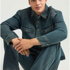 FUNKY BUDDHA JACKET DENIM DIRTY BLUE FBM012-066-05 REGULAR FIT