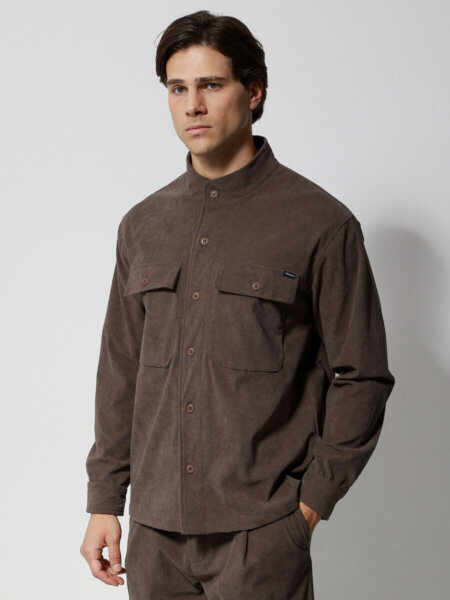 TRESOR ΠΟΥΚΑΜΙΣΟ ΚΟΤΛΕ ΑΝΔΡΙΚΟ ΚΑΦΕ 2716 QUINN REGULAR FIT