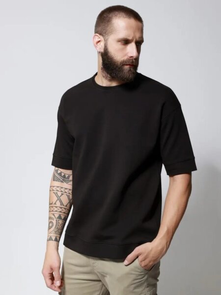 TRESOR T-SHIRT ΑΝΔΡΙΚΟ ΜΑΥΡΟ DIEGO 207094 REGULAR FIT