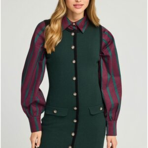 FUNKY BUDDHA ΦΟΡΕΜΑ ΠΛΕΚΤΟ ΜΙΝΙ ΠΡΑΣΙΝΟ FBL012-106-13  REGULAR FIT