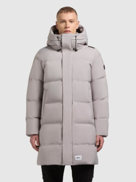 KHUJO JACKET ΑΝΔΡΙΚΟ ΜΑΚΡΥ OFF WHITE STANK3 2009CO253 219-BLI-GRY REGULAR FIT