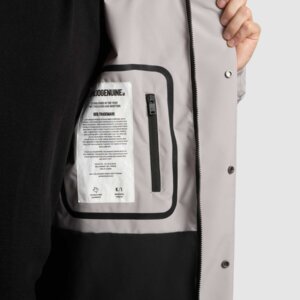 KHUJO JACKET ΑΝΔΡΙΚΟ ΜΑΚΡΥ OFF WHITE STANK3 2009CO253 219-BLI-GRY REGULAR FIT