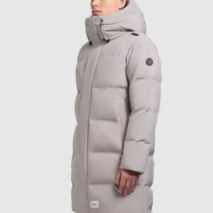 KHUJO JACKET ΑΝΔΡΙΚΟ ΜΑΚΡΥ OFF WHITE STANK3 2009CO253 219-BLI-GRY REGULAR FIT