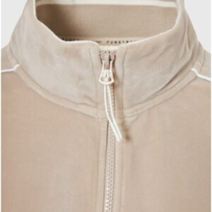FUNKY BUDDHA ΖΑΚΕΤΑ ΓΥΝΑΙΚΕΙΑ ΒΕΛΟΥΤΕ ΕΚΡΟΥ-GREIGE FBL012-102-06 REGULAR FIT