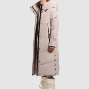 KHUJO JACKET ΓΥΝΑΙΚΕΙΟ ΜΑΚΡΥ ΜΠΕΖ PULSET MATT 1182CO253-123 GREIGE REGULAR FIT