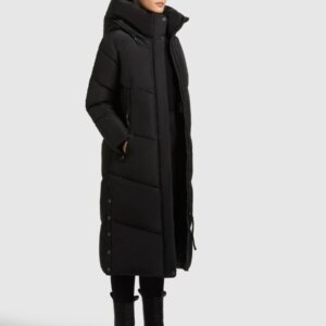 KHUJO JACKET ΓΥΝΑΙΚΕΙΟ ΜΑΚΡΥ ΜΑΥΡΟ PULSET MATT 1182CO253-200 BLACK REGULAR FIT