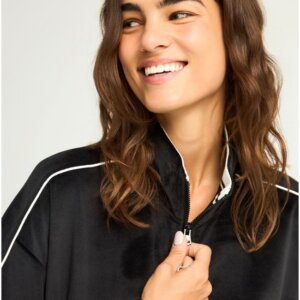 FUNKY BUDDHA ΖΑΚΕΤΑ ΒΕΛΟΥΤΕ ΓΥΝΑΙΚΕΙΑ ΜΑΥΡΗ FBL012-102-06 REGULAR FIT