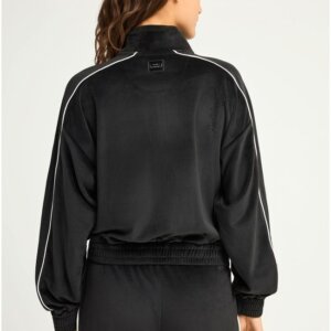 FUNKY BUDDHA ΖΑΚΕΤΑ ΒΕΛΟΥΤΕ ΓΥΝΑΙΚΕΙΑ ΜΑΥΡΗ FBL012-102-06 REGULAR FIT