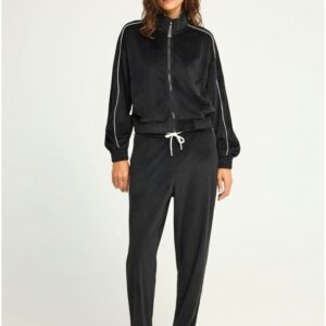 FUNKY BUDDHA ΖΑΚΕΤΑ ΒΕΛΟΥΤΕ ΓΥΝΑΙΚΕΙΑ ΜΑΥΡΗ FBL012-102-06 REGULAR FIT