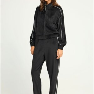 FUNKY BUDDHA ΠΑΝΤΕΛΟΝΙ ΒΕΛΟΥΤΕ ΓΥΝΑΙΚΕΙΟ ΜΑΥΡΟ FBL012-102-02 REGULAR FIT