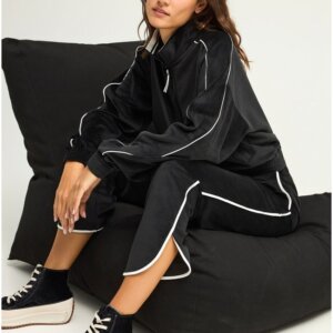FUNKY BUDDHA ΠΑΝΤΕΛΟΝΙ ΒΕΛΟΥΤΕ ΓΥΝΑΙΚΕΙΟ ΜΑΥΡΟ FBL012-102-02 REGULAR FIT