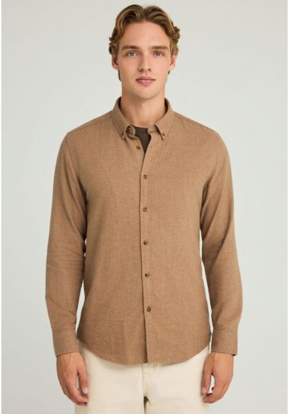 FUNKY BUDDHA ΠΟΥΚΑΜΙΣΟ ΑΝΔΡΙΚΟ ΜΠΕΖ FBM012-046-05 REGULAR FIT