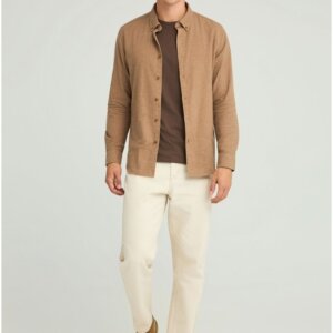 FUNKY BUDDHA ΠΟΥΚΑΜΙΣΟ ΑΝΔΡΙΚΟ ΜΠΕΖ FBM012-046-05 REGULAR FIT