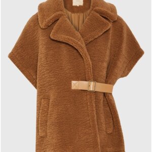 FUNKY BUDDHA ΠΑΛΤΟ TEDDY ΜΕ ΚΟΝΤΟ ΜΑΝΙΚΙ ΓΥΝΑΙΚΕΙΟ ΚΑΦΕ FBL012-138-01 REGULAR FIT