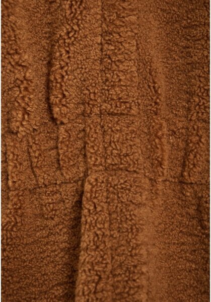 FUNKY BUDDHA ΠΑΛΤΟ TEDDY ΜΕ ΚΟΝΤΟ ΜΑΝΙΚΙ ΓΥΝΑΙΚΕΙΟ ΚΑΦΕ FBL012-138-01 REGULAR FIT