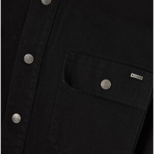FUNKY BUDDHA ΠΟΥΚΑΜΙΣΟ DENIM ΑΝΔΡΙΚΟ ΜΑΥΡΟ FBM012-080-05 REGULAR FIT