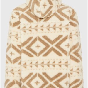 FUNKY BUDDHA ΖΑΚΕΤΑ FLEECE ΕΚΡΟΥ ΑΝΔΡΙΚΗ FBM012-055-06 REGULAR FIT