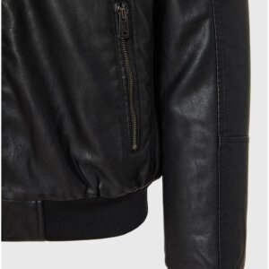 FUNKY BUDDHA JACKET ΤΕΧΝΟΔΕΡΜΑ ΜΑΥΡΟ FBM012-068-01 REGULAR FIT