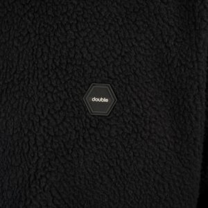 DOUBLE ΖΑΚΕΤΑ FLEECE ΑΝΔΡΙΚΗ ΜΑΥΡΗ 252MFT-7012 REGULAR FIT