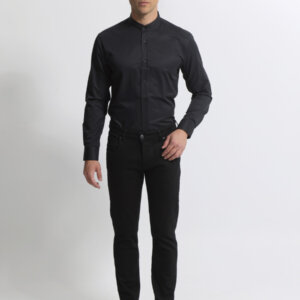 TRESOR ΠΟΥΚΑΜΙΣΟ ΑΝΔΡΙΚΟ ΜΑΥΡΟ SYRA 33-7423 SLIM FIT