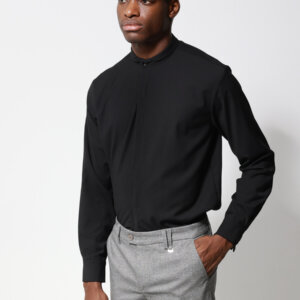 TRESOR ΠΟΥΚΑΜΙΣΟ ΑΝΔΡΙΚΟ ΜΑΥΡΟ BRUNO 33-7531 SLIM FIT