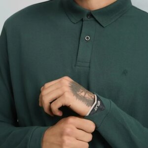 REPLAY POLO ΜΑΚΡΥΜΑΝΙΚΟ ΑΝΔΡΙΚΟ ΠΡΑΣΙΝΟ M3268.000.21868.135 REGULAR FIT