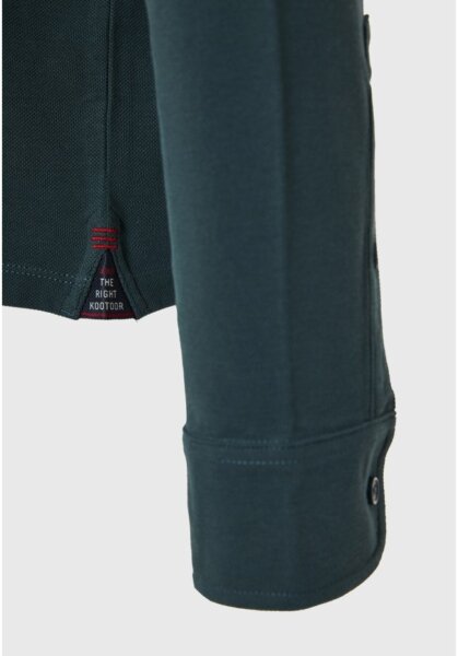 FUNKY BUDDHA POLO ΜΑΚΡΥΜΑΝΙΚΟ ΑΝΔΡΙΚΟ ΠΡΑΣΙΝΟ FBM012-001-11 REGULAR FIT