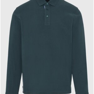 FUNKY BUDDHA POLO ΜΑΚΡΥΜΑΝΙΚΟ ΑΝΔΡΙΚΟ ΠΡΑΣΙΝΟ FBM012-001-11 REGULAR FIT