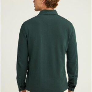FUNKY BUDDHA POLO ΜΑΚΡΥΜΑΝΙΚΟ ΑΝΔΡΙΚΟ ΠΡΑΣΙΝΟ FBM012-001-11 REGULAR FIT