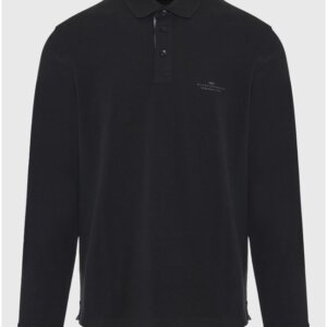 FUNKY BUDDHA POLO ΜΑΚΡΥΜΑΝΙΚΟ ΑΝΔΡΙΚΟ ΜΑΥΡΟ FBM012-001-11 REGULAR FIT