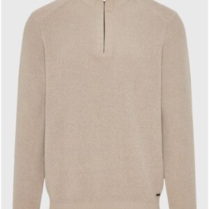 FUNKY BUDDHA ΠΛΕΚΤΟ HALF ZIP ΑΝΤΡΙΚΟ ΜΠΕΖ FBM012-052-09 REGULAR FIT