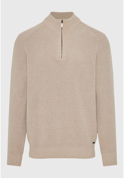FUNKY BUDDHA ΠΛΕΚΤΟ HALF ZIP ΑΝΤΡΙΚΟ ΜΠΕΖ FBM012-052-09 REGULAR FIT