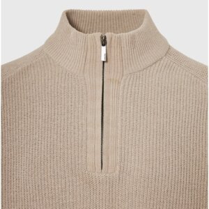 FUNKY BUDDHA ΠΛΕΚΤΟ HALF ZIP ΑΝΤΡΙΚΟ ΜΠΕΖ FBM012-052-09 REGULAR FIT