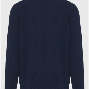 FUNKY BUDDHA ΠΛΕΚΤΟ HALF ZIP ΑΝΤΡΙΚΟ ΜΠΛΕ ΣΚΟΥΡΟ FBM012-052-09 REGULAR FIT