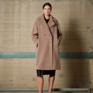 BISTON JACKET TEDDY ΓΥΝΑΙΚΕΙΟ ΓΚΡΙ-ΚΑΦΕ 54-101-038 REGULAR FIT