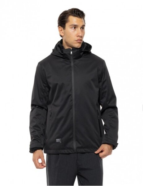 BISTON JACKET ΜΕ ΖΑΚΕΤΑ FLEECE ΕΣΩΤΕΡΙΚΑ ΑΝΔΡΙΚΟ ΜΑΥΡΟ 54-201-051 REGULAR FIT
