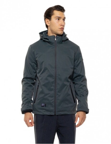 BISTON JACKET ΜΕ ΖΑΚΕΤΑ FLEECE ΕΣΩΤΕΡΙΚΑ ΑΝΔΡΙΚΟ ΠΡΑΣΙΝΟ 54-201-051 REGULAR FIT